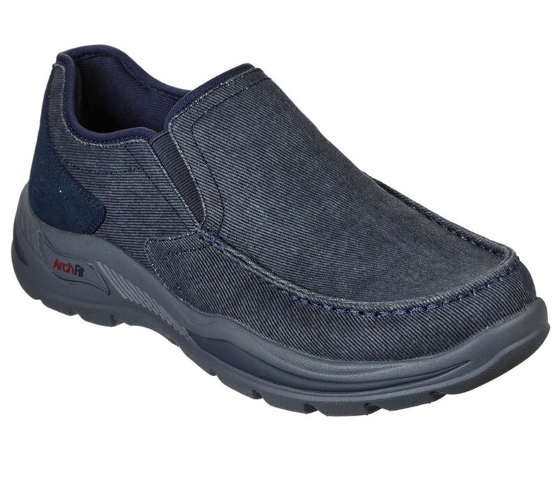 Skechers Arch Fit Motley - Rolens - Mens Slip On Shoes Navy [AU-MO4376]